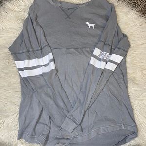 grey long sleeve